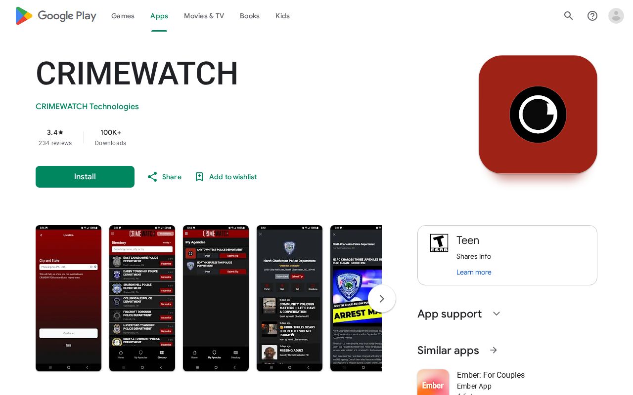 Mesa County arrest records CRIMEWATCH mobile app Google Play listing