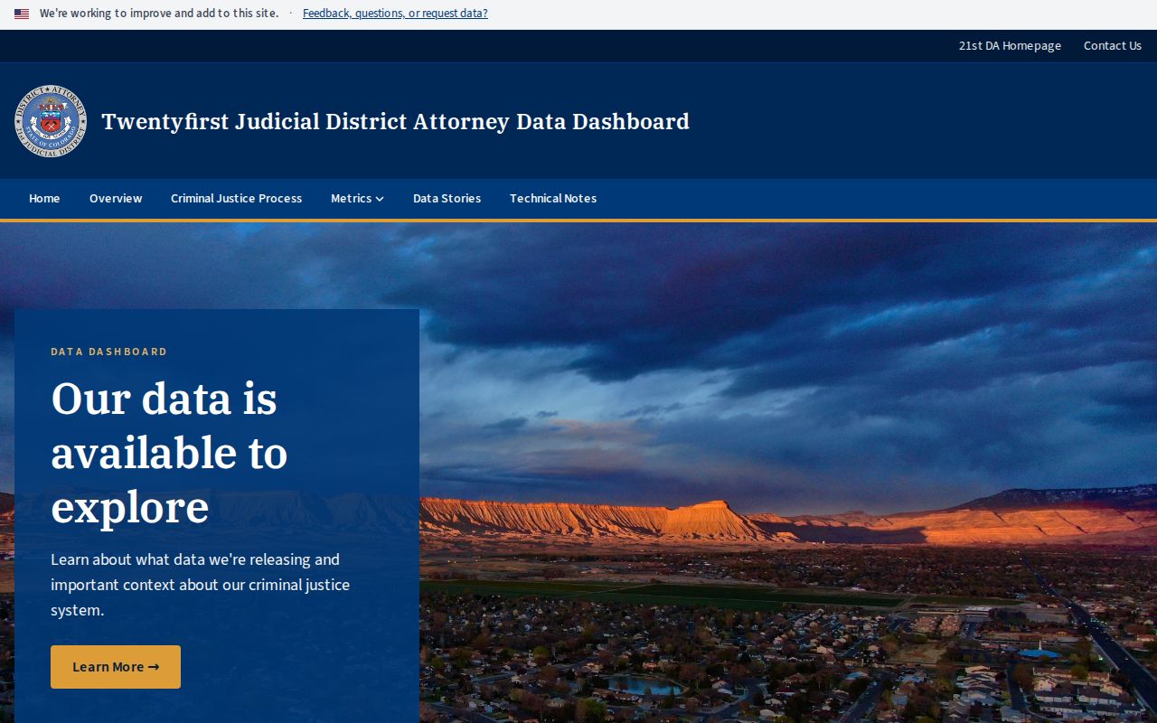 Mesa County District Court DA data dashboard
