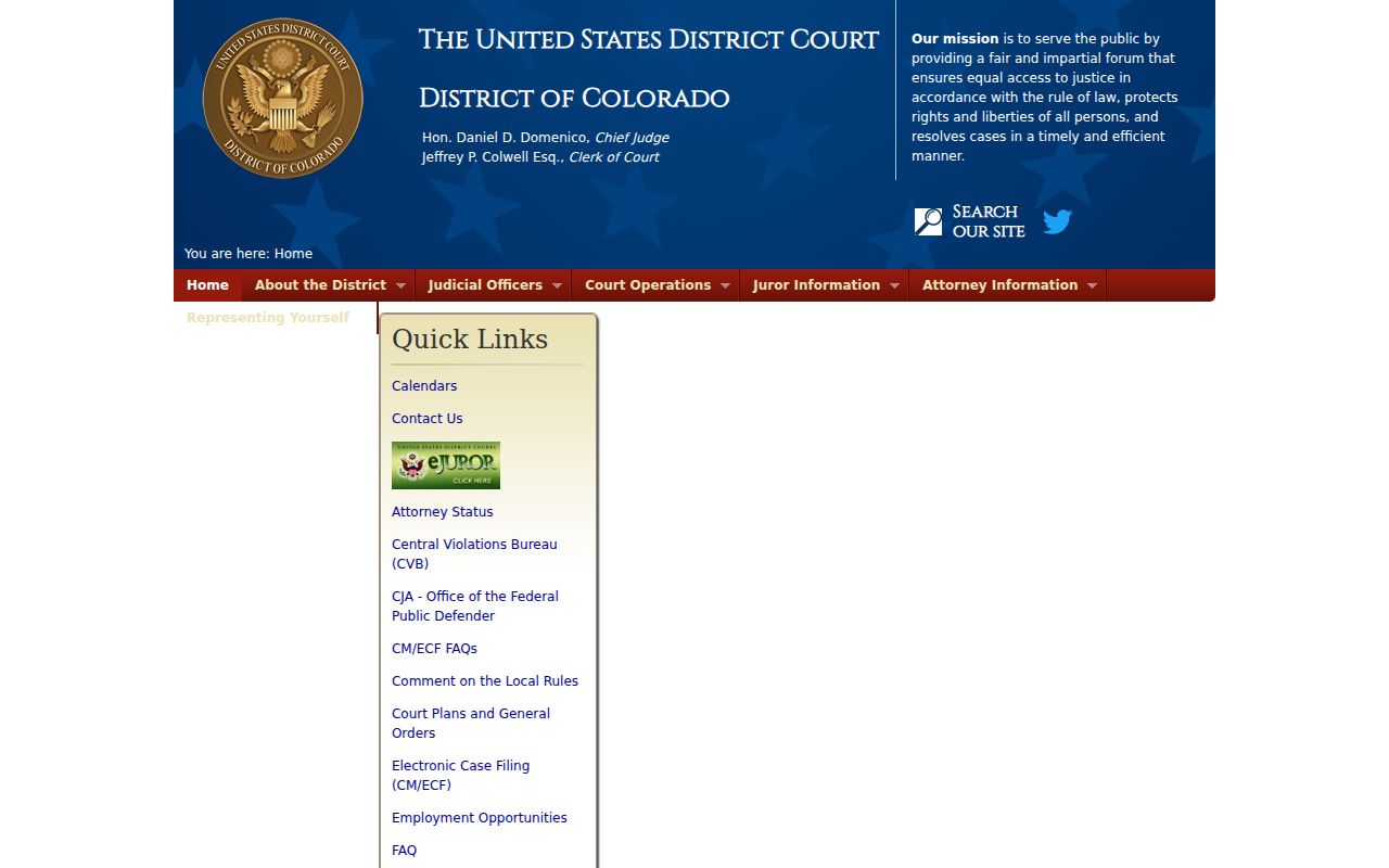 Mesa County District Court federal court boundary