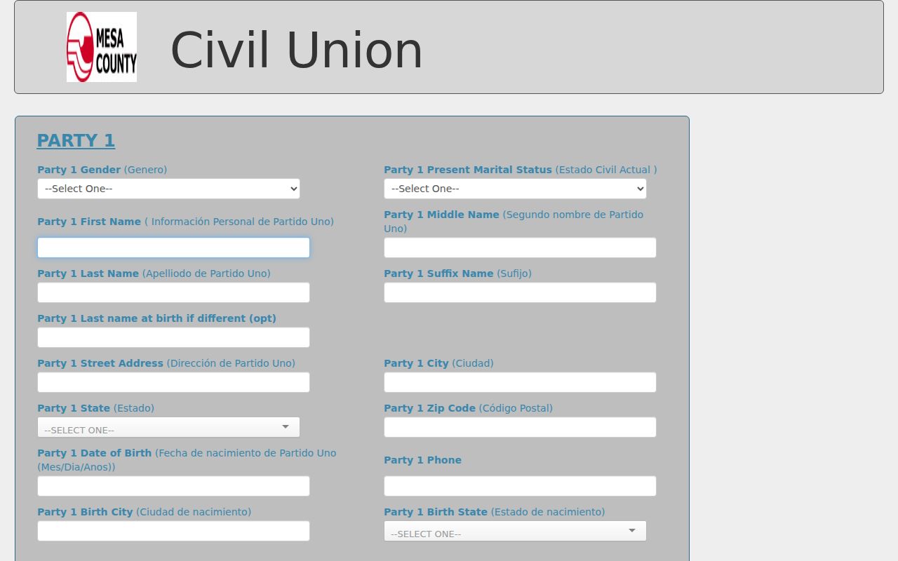 Mesa County marriage and divorce records online civil union kiosk